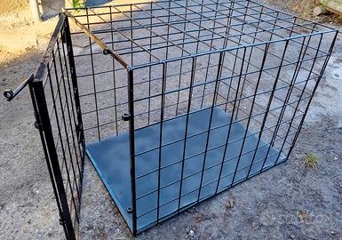 GABBIA PER TRASPORTO ANIMALI PESANTI CON RETE 5mm