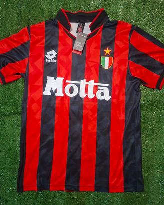 Maglia Lotto retro home dell'AC Milan 1993/94 