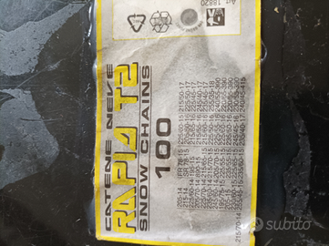 Catene nuove mai usate per auto con abs