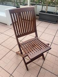 Sedie legno teak per esterno