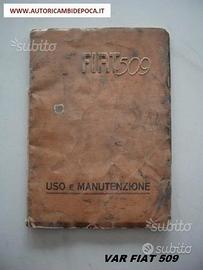 Fiat 509 - Libretto Uso e Manutenzione