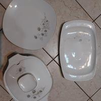 Set di Porcellane Bavaria Vintage bianca con fiori