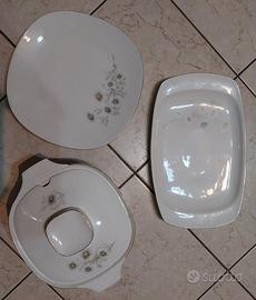 Set di Porcellane Bavaria Vintage bianca con fiori