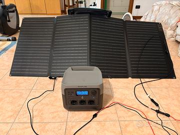 Power station ecoflow river 2pro +pannelli solari