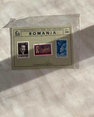 Francobolli 1960 romania commemorativi sigillati
