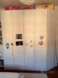 Armadio 5 ante bianco