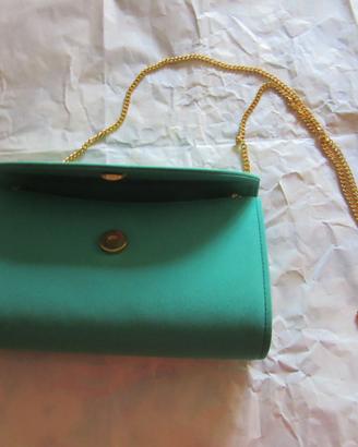 pochette in raso di seta Serapian, made in Italy