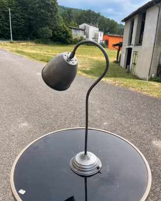 Lampada da tavolo flessibile vintage cromata vint
