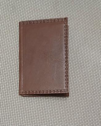 Portadocumenti Pelle Vintage 9,5x6,5cm Marrone
