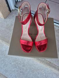 Sandali in pelle rossi n. 37 Bruno Premi