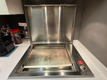 Plancha/piastra cottura inox a gas da incasso