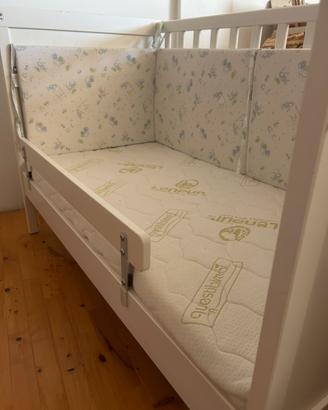 Lettino bianco ikea per bambini completo