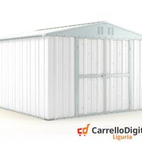 Box struttura lamiera Acciaio 327x307cm bianco