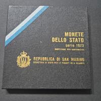 Monete divisionali San Marino 1973 con 500L ARG
