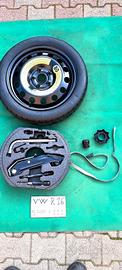 ruotino 125/70 r16 vw audi kit attrezzi