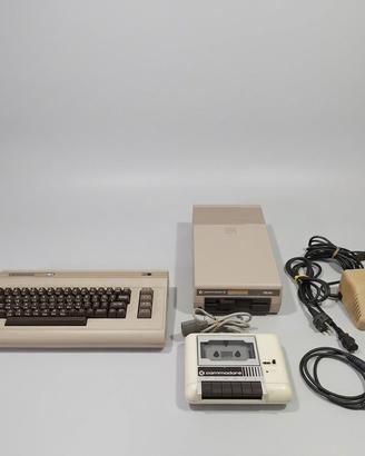 Commodore 64 C64 + Floppy Drive 1541 + Datassette