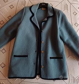 Giacca in lana cotta azzurra Kaufmann