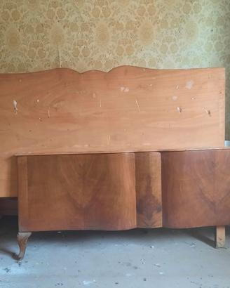 letto comodini como' legno radica anni 40