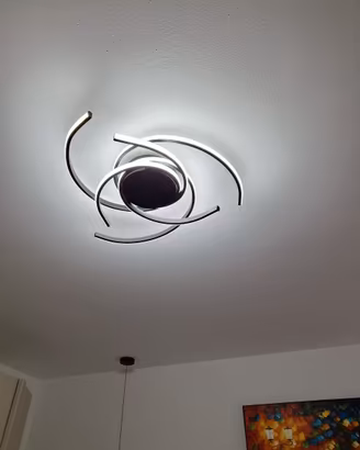 Lampadario LED nero di design dimmerabile