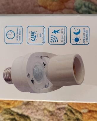 coppia di luci automatiche portalampada con sens