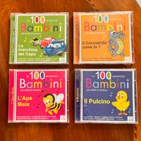 Lotto 4 CD "Le 100 Canzoni per Bambini più belle”