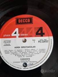 disco in vinile  opera VERDI 