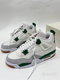 Jordan 4 Retro SB Verde Bianco Taglia 42