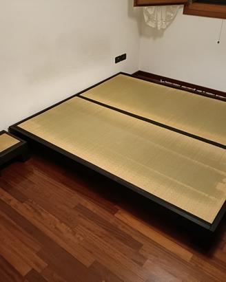 Letto Tatami Giapponese + Comodino abbinato