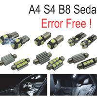 KIT 13 LAMPADE LED INTERNE PER AUDI A4 B8 S4