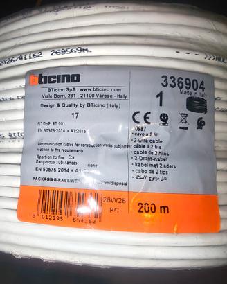 Cavo BTicino 336904 per videocitofonia e domotica