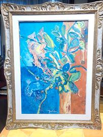 Dipinto "Vaso di Fiori" (1968) - Alfredo Fabbri