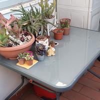 Tavolino da esterno base ferro