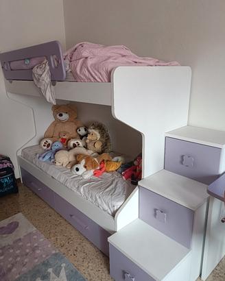 cameretta letto a castello bambina 