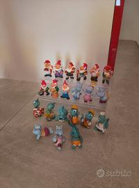 Lotto sorpresine kinder ippopotami gnomi draghetti