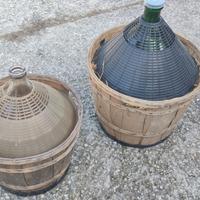 Stock 13 Damigiane in Vetro Dimensioni diverse