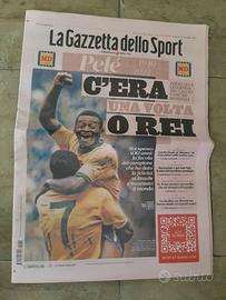 MORTE PELE GAZZETTA DELLO SPORT 30 DICEMBRE 2022