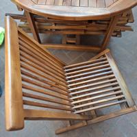 6 sedie da giardino pieghevoli