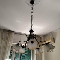 lampadario in ottone