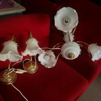 Lampadario + 2 lampade da comodino