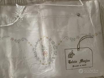 Lenzuola matrimoniali ricamate a mano - Nuove
