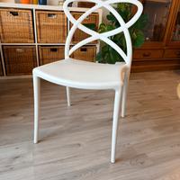 Sedie in Pvc bianche 10 Pz. come nuove