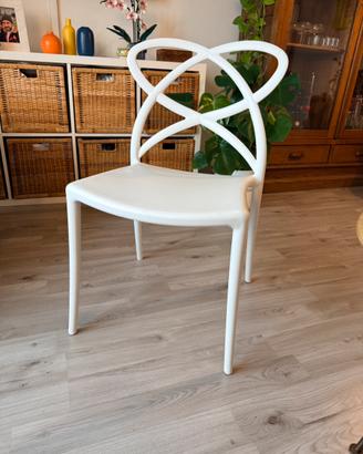 Sedie in Pvc bianche 10 Pz. come nuove