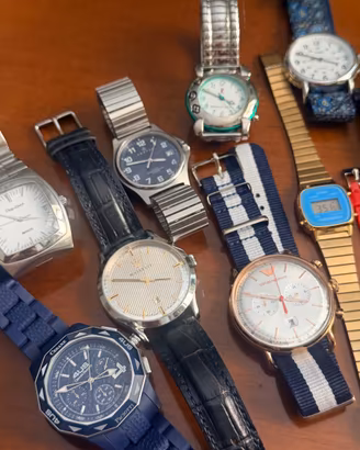 Lotto 13 orologi (Maserati, Armani, Philip Watch,