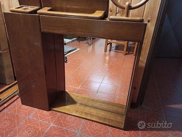 Specchio da Bagno con Pensile e Accessori Vari