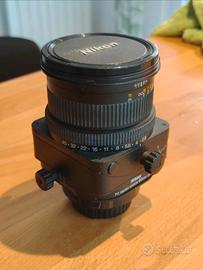 Nikon Nikkor micro 85mm tilt/

shift 2.8 manuale