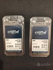 2 banchi di RAM ddr4 8 giga ciascuno