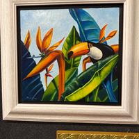 giardino balinese quadro a olio