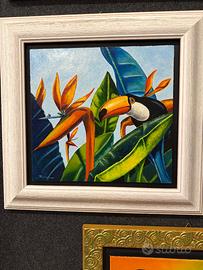 giardino balinese quadro a olio