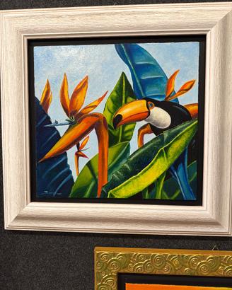 giardino balinese quadro a olio
