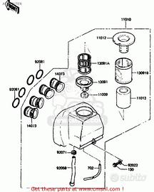 Filtro aria Kawasaki GPZ750 110121245
